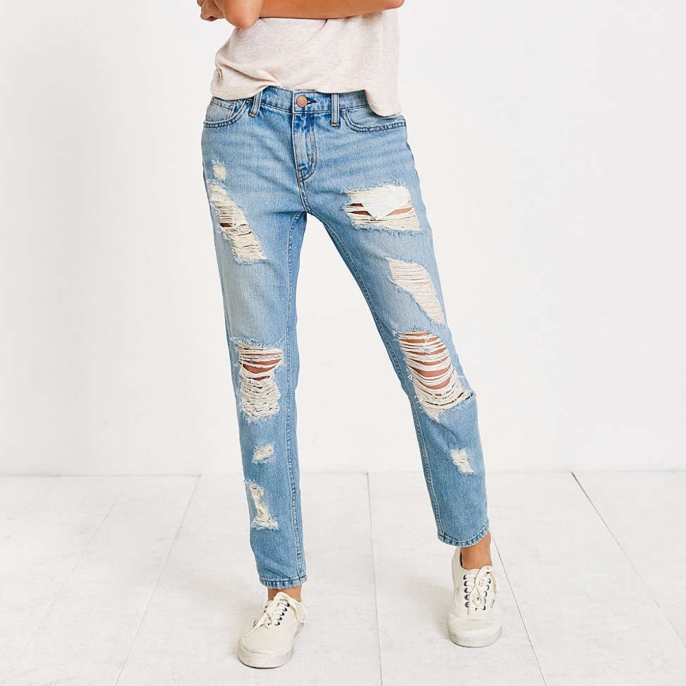 BDG Slim Boyfriend Distressed Jeans
